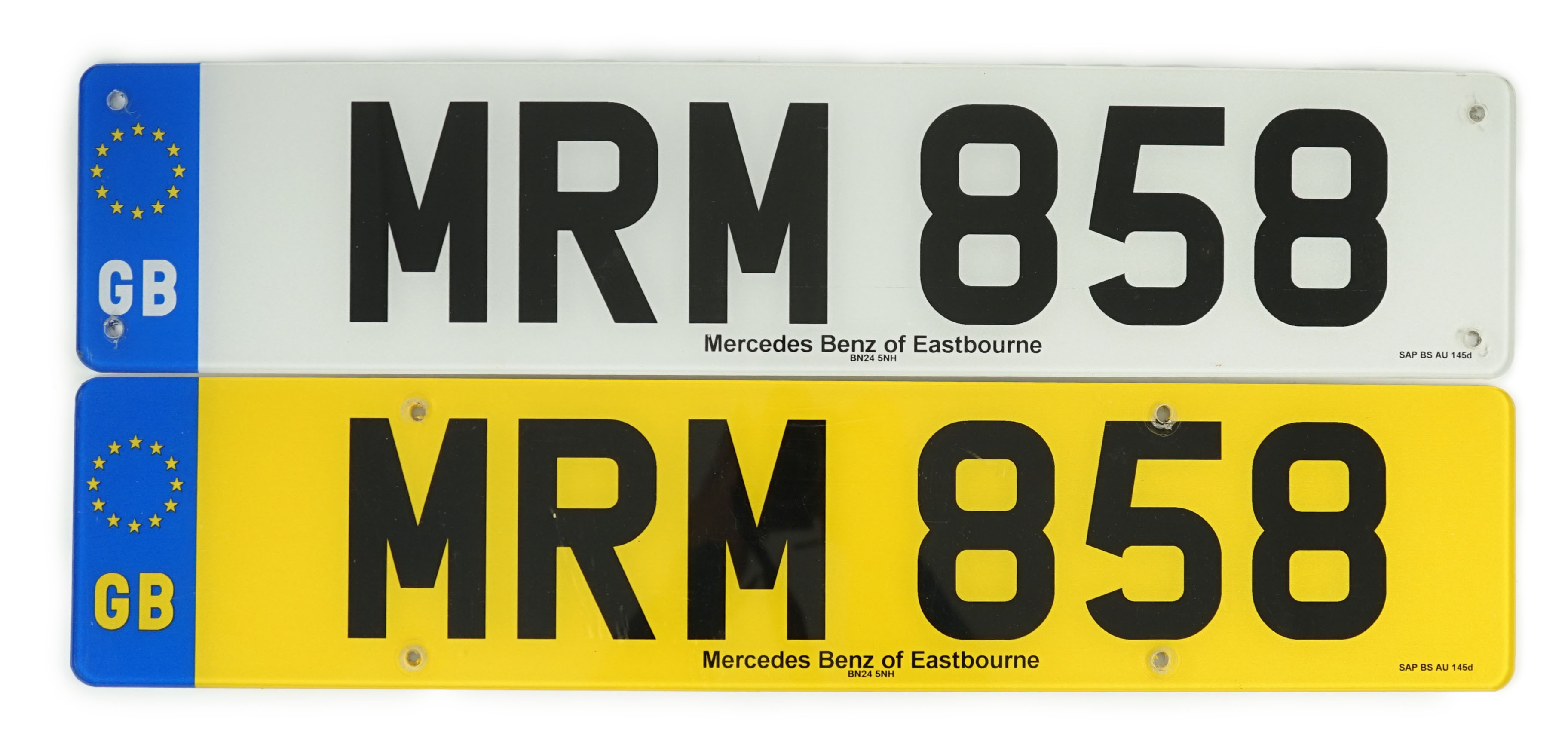 'MRM 858' UK Registration Number
